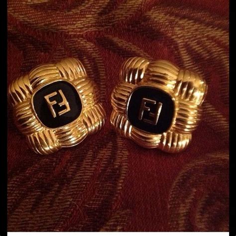 fendi inspired ring|genuine Fendi earrings.